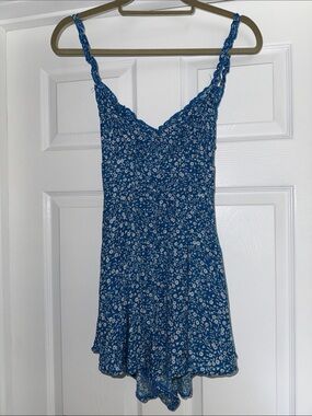 Princess Polly Blue Floral Mini romper